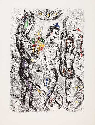 CHAGALL : chagall-pierrot-etching