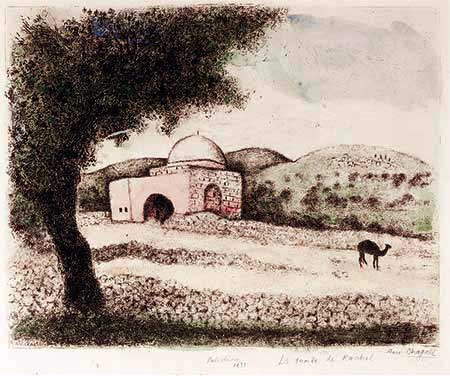 CHAGALL : Chagall-tombeau-etching