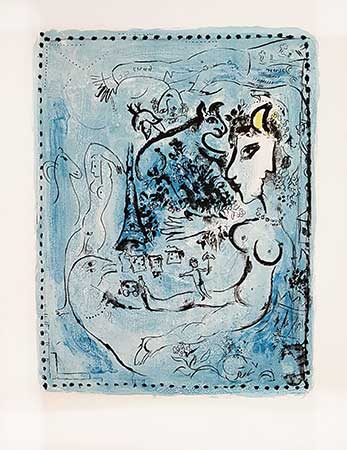 CHAGALL : chagall-nocturne-lithographie