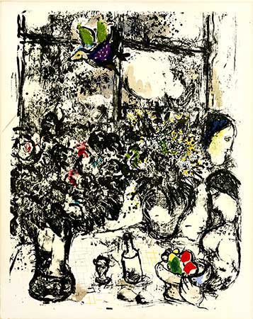 CHAGALL : chagall-bouquet-lithograph
