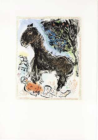 CHAGALL : chagall-cheval-lithograph
