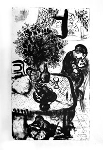 CHAGALL : chagall-table-lithograph