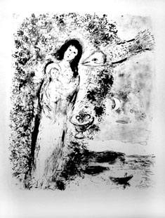 CHAGALL : chagall-vierge-lithograph
