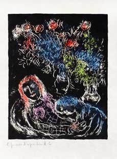 CHAGALL : chagall-couple-etching