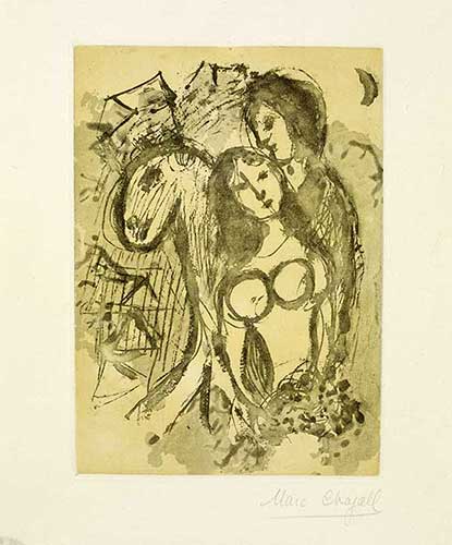 CHAGALL : amoureux-chagall-etching
