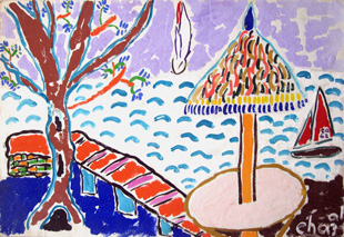 CHAZAL : chazal-paysage-mauve