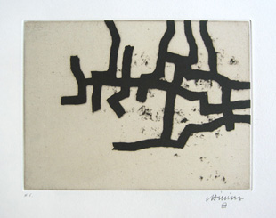 CHILLIDA : continuation3, etching