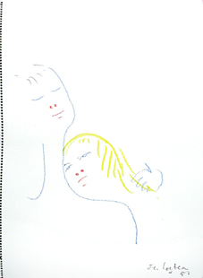 COCTEAU : amoureux, dessin