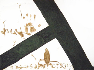 TAPIES : t inclinada, etching