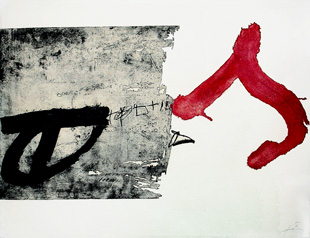 TAPIES : tapies-lettre-etching