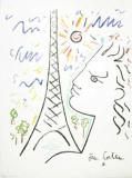  : cocteau-eiffel-lithograph