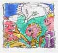 ALECHINSKY : Carte muette, etching