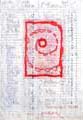 ALECHINSKY : Tables reservees 1, gravure