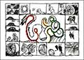 ALECHINSKY : alechinsky-lithographie-serpent