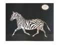 AVATI : zebre au clair de lune, aquatinte