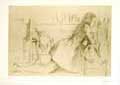 BALTHUS : portrait de jeune fille, lithographie