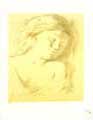 BALTHUS : portrait de fille, lithographie