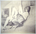 BALTHUS : fillette, estampe