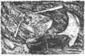 BARCELO : Sans titre4,  lithographie
