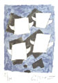 BRAQUE : taureaux ailes, lithographie