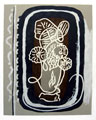 BRAQUE : fleurs, bois original