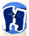 BRAQUE : couple, lithographie