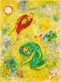 CHAGALL : chagall-fleurs-lithograph