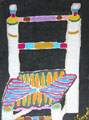 CHAZAL : chaise, gouache