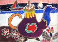 CHAZAL : theiere, gouache