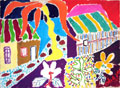 CHAZAL : chazal-village-gouache