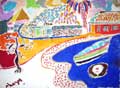 CHAZAL : paysage-gouache-chazal
