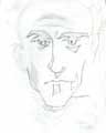 COCTEAU : Portrait, dessin