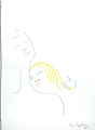 COCTEAU : amoureux, dessin