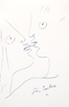COCTEAU : baiser4, dessin