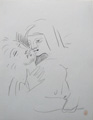 COCTEAU : couple3, dessin