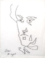 COCTEAU : cocteau autoportrait