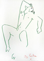 COCTEAU : composition1, lithographie