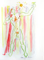 COCTEAU : composition5,  lithographie