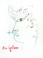 COCTEAU : composition8,  lithographie