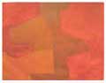POLIAKOFF : Composition orange et rouge