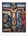 ROUAULT : Christ en croix, gravure