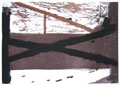 TAPIES : le lit, original etching