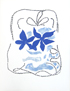 Georges Braque deux iris bleus troisi�me �tat