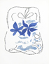 Georges Braque deux iris bleus quatri�me �tat
