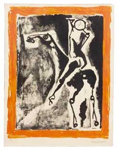 MARINI : marini-acrobate-lithograph