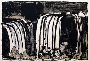 ALECHINSKY : alechinsky-chute-lithograph