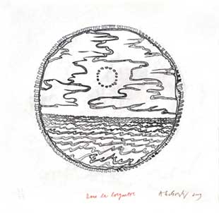 ALECHINSKY : alechinsky-lorgnette-etching