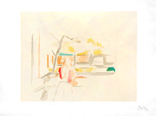 BALTHUS : jeune fille-lithographie