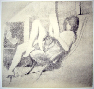BALTHUS : fillette, estampe
