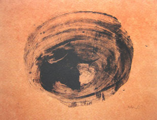 BARCELO : head of bull, lithograph